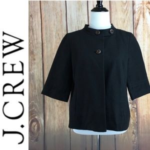 J. Crew Short Black Swing Coat Blazer Jacket
